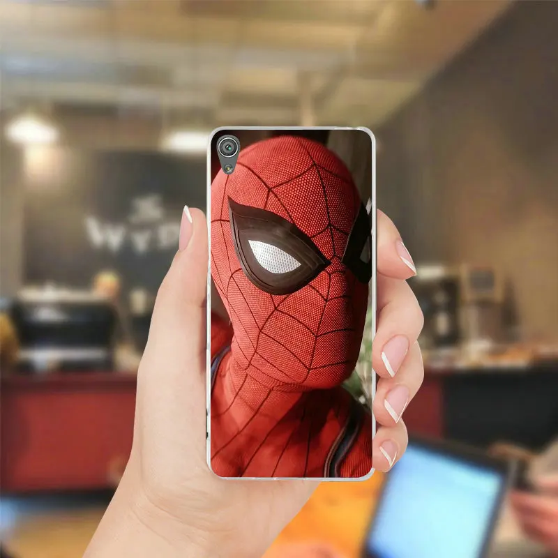 Прозрачный чехол для телефона sony Xperia Z Z1 Z2 Z3 Z4 Z5 компактный M2 M4 M5 T3 XA E3 E5 c4 C5 комиксов