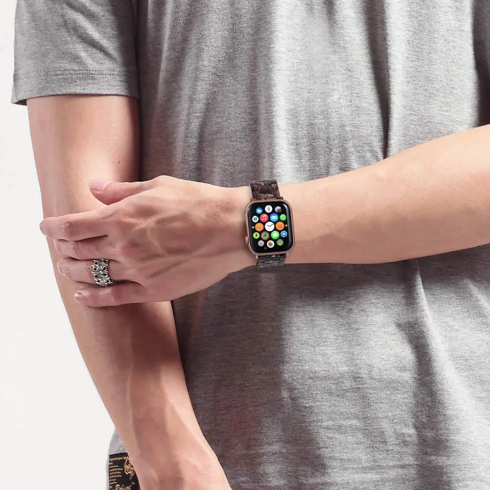 Имитация Керамика ремешок для наручных часов APPLE Watch 5/4/3/2/1, 42 мм, 38 мм и нержавеющая сталь металлический корпус наручных часов Iwatch, браслет на запястье смола ремень аксессуары для часов Ремешок для часов