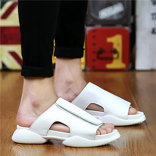 MAISMODA/Коллекция года; кожаные тапочки; мужские повседневные сандалии; летние пляжные кожаные сандалии из натуральной коровьей кожи; обувь для отдыха на велосипеде; Fip Flop; YL239
