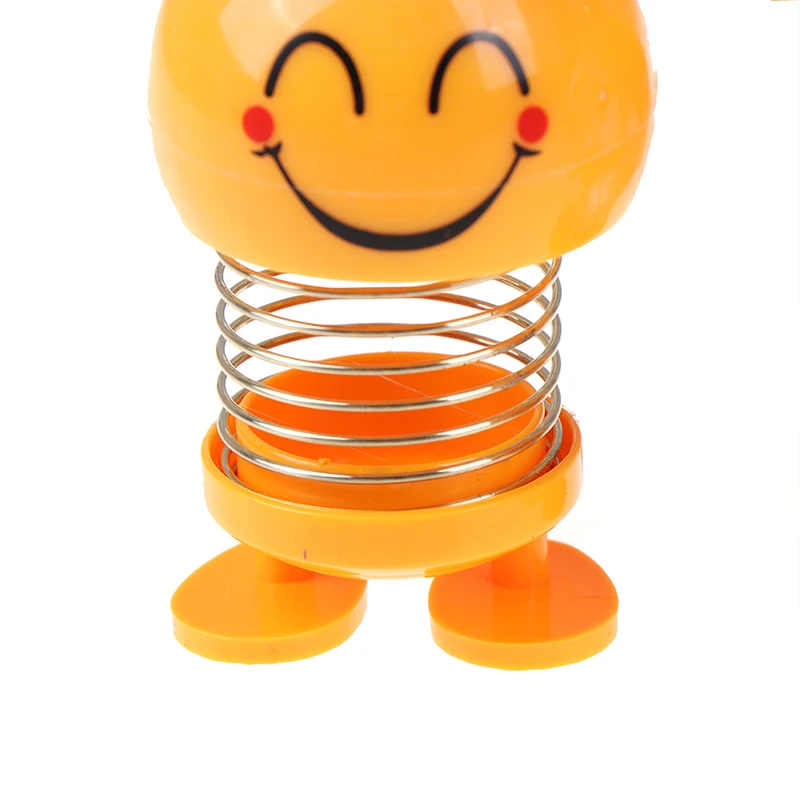 Cute Smile Expression Pack Spring Shaking Head Doll Car Interior Shaking Sound Explosion Section Villain Toy Store Toys For Boy