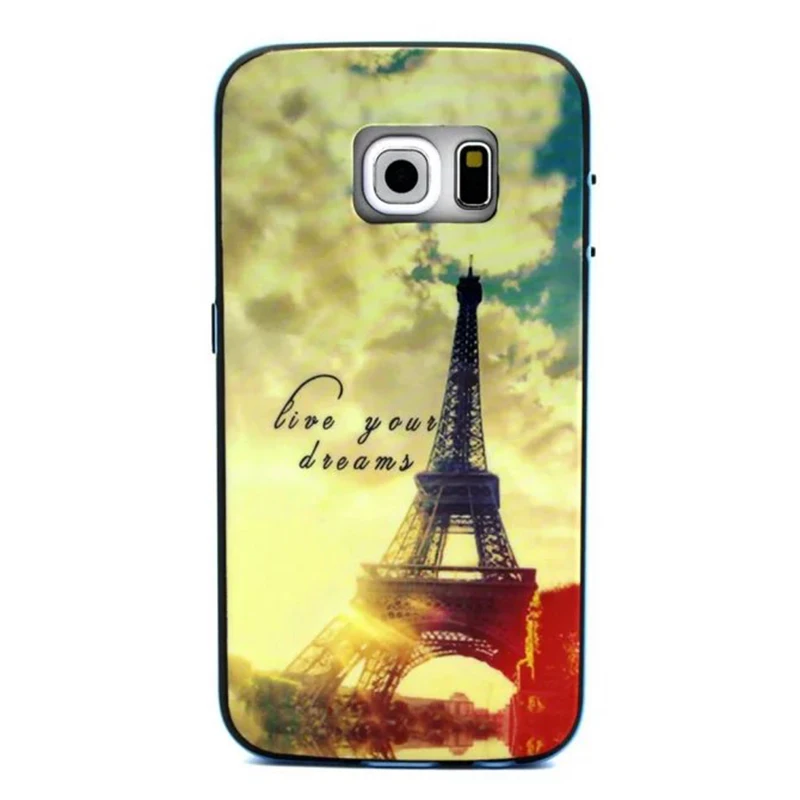 For Coque Samsung Galaxy S6 Edge Case Silicon + Plastic Frame Cover Cute Owl Phone Accessories |