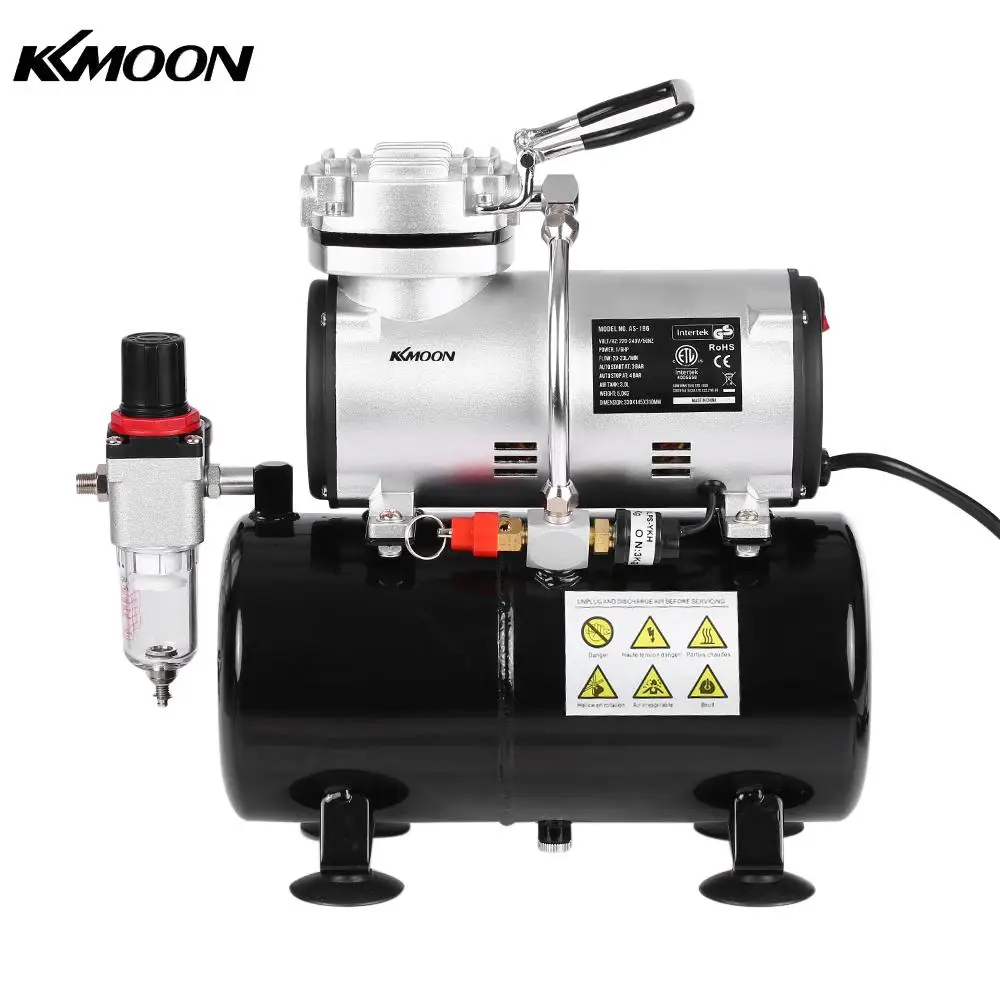 KKMOON 1/6 поршень HP Airbrush компрессор Пескоструйный пистолет высокого давления насос