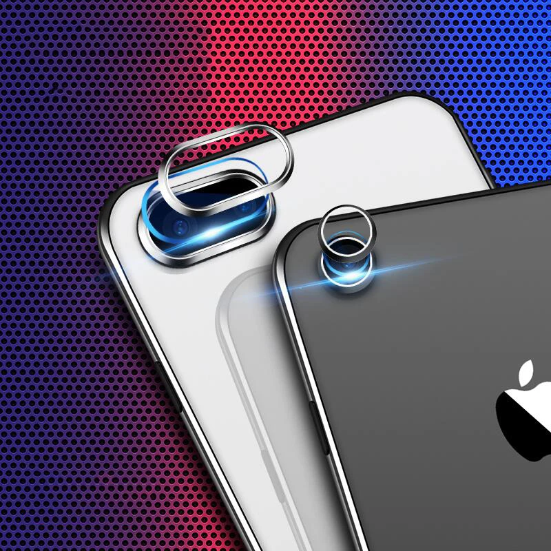 Чехол EXUNTON для Apple iphone 6 7 8 Plus с алюминиевым кольцом задней камеры защитный круг