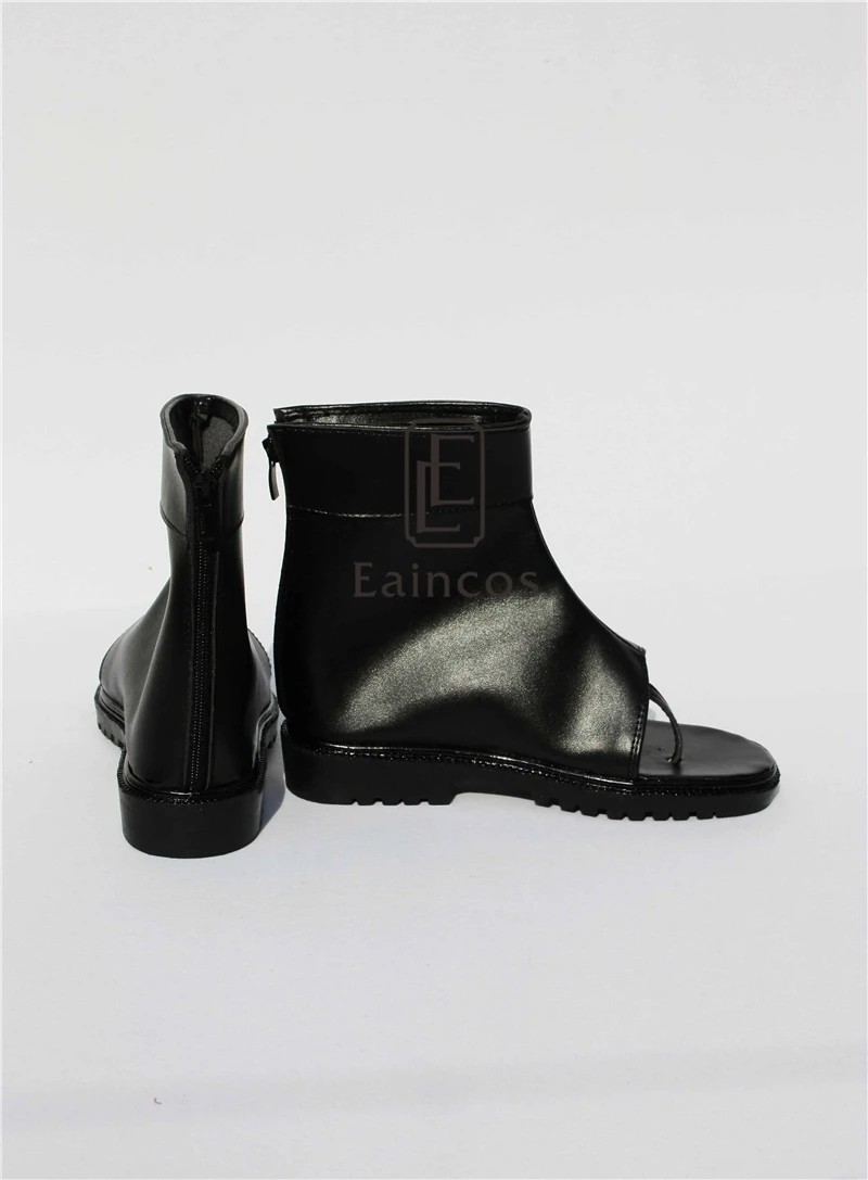 Аниме Наруто Темари Обувь для костюмированной вечеринки Черные ботинки с