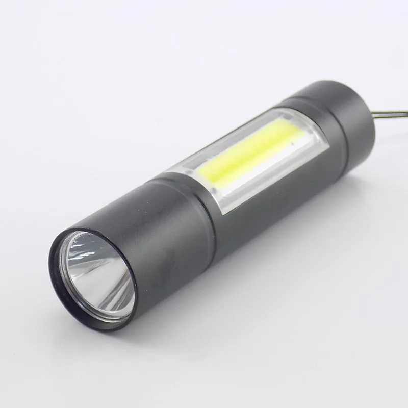 Портативный мощный светодиодный Q5 светильник-вспышка COB фонарь USB походный USB фонарь с перезаряжаемой батареей, походный светильник-вспышка