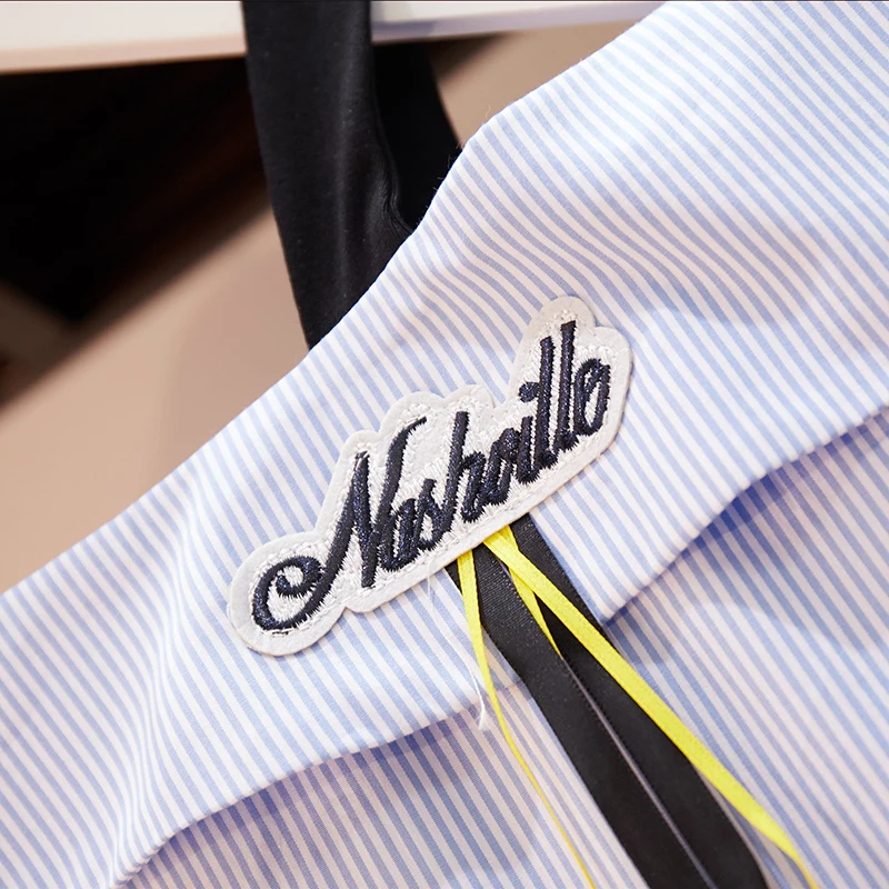 2019 летние Для женщин корейский стиль короткие полосатые топы + Повседневная юбка