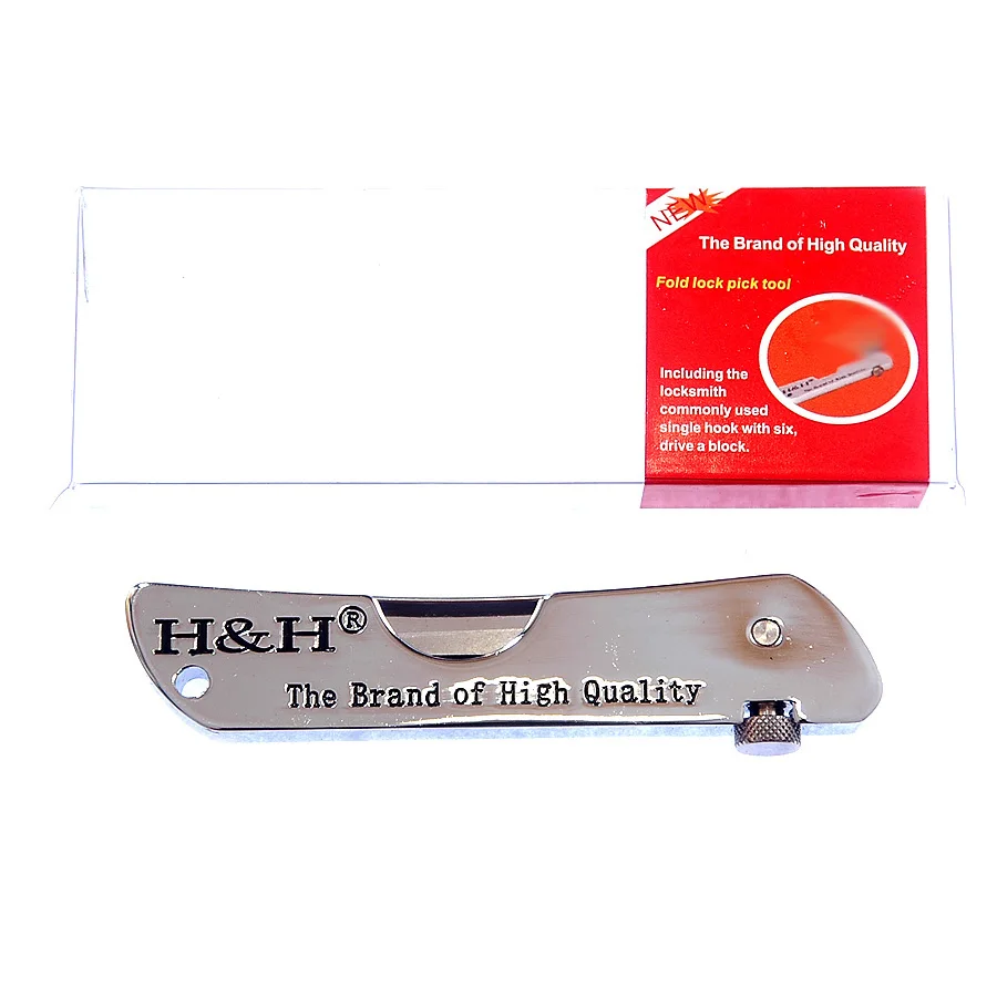 sliver tool H& H складной слесарный инструмент 6 в 1 Карманный слесарный набор с прозрачным навесным замком - Color: sliver tool