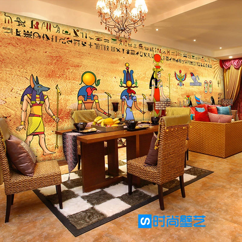 Пользовательские росписи ретро ностальгические обои Ресторан Гостиная Бар Кафе