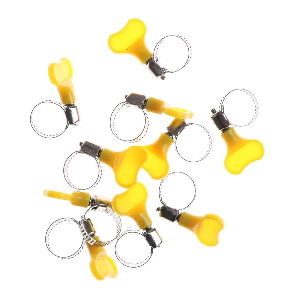 10 шт./лот зажимы для шланга с ручкой зажим из нержавеющей стали 304 труб 16 25