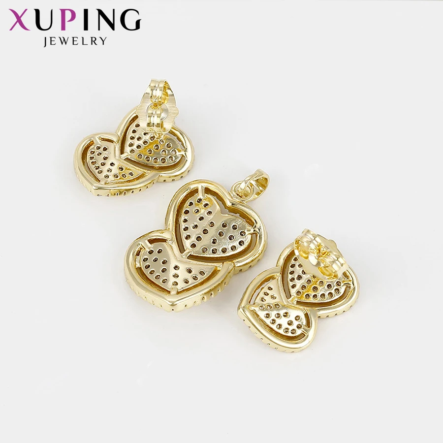 Xuping Роскошные модные Ювелирные наборы светильник-золотого цвета для женщин