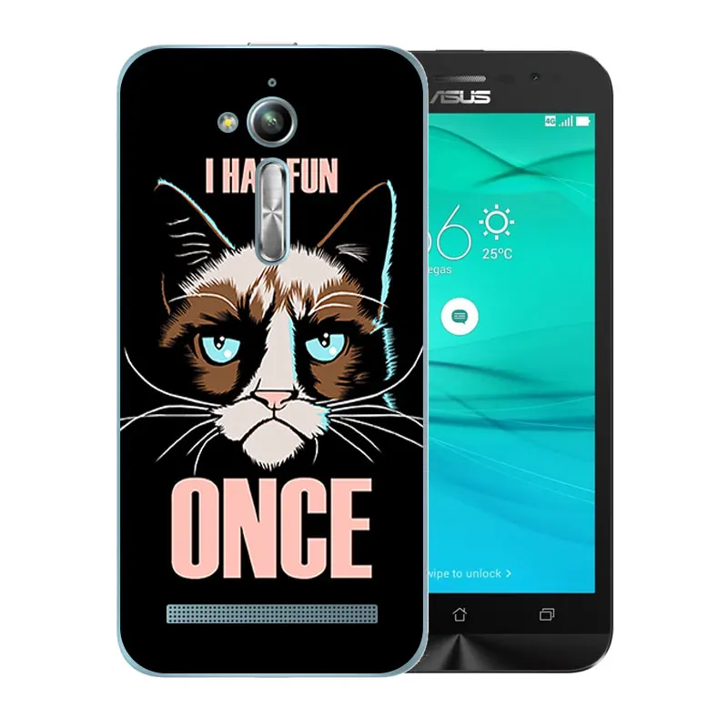 Чехол для Asus Zenfone Go ZB500KL из мягкого ТПУ с рисунком гримаса ZB500KG 5 0 дюймов