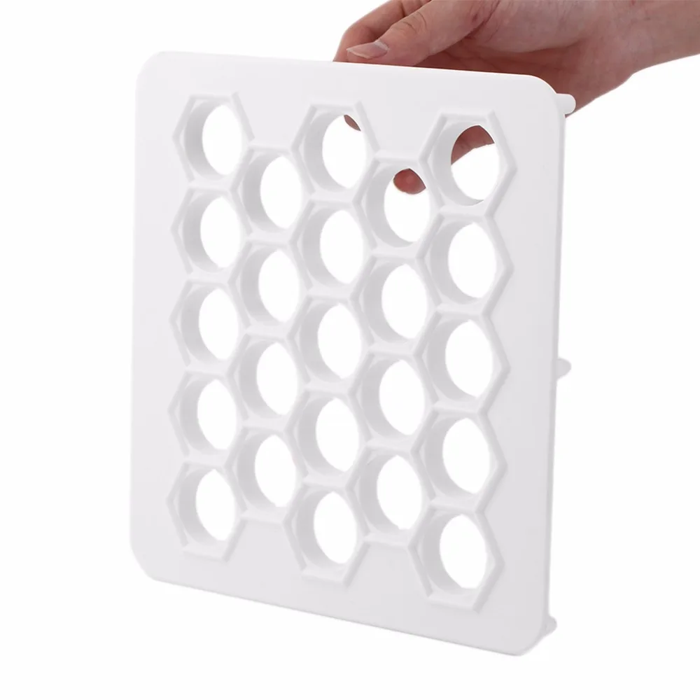 Пластиковый инструмент большого размера пельмени с 23 отверстиями форма для