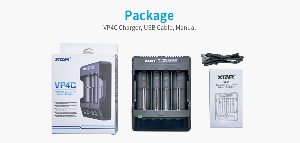 XTAR DRAGON VP4 PLUS смарт-зарядное устройство набор быстрой зарядки Cargador 18650 зарядное устройство VS XTAR VP4C USB зарядное устройство Новинка