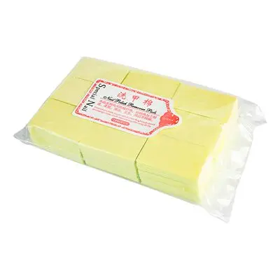 Yellow Безворсовые салфетки удаление маникюра Лак для ногтей ватные диски инструменты для дизайна ногтей безворсовые гель-лаки для ногтей - Цвет: Yellow