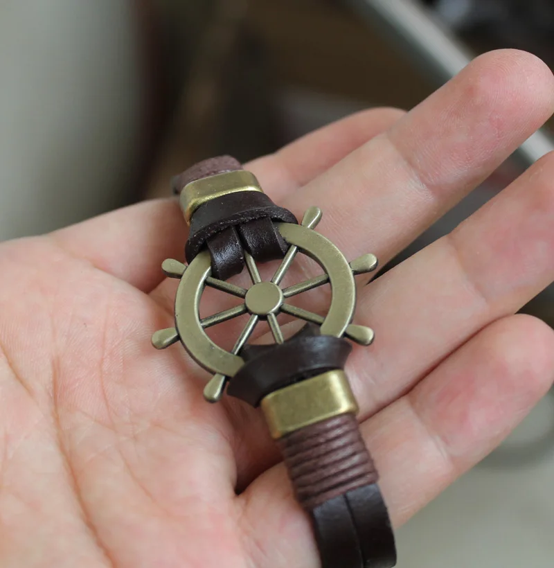 Горячее предложение новые оригинальные браслеты из телячьей кожи для мужчин и