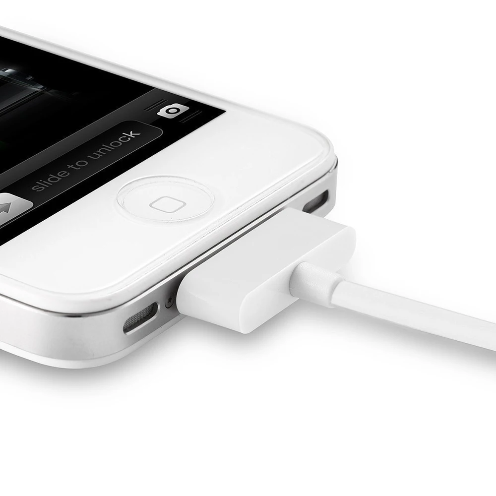 NYFundas 3 шт. usb Кабель зарядного устройства для передачи данных для iphone 4 4S ipod nano ipad 2 3 iphone 4S 30pin 1 м Шнур usb кабель для зарядки kabel cargador