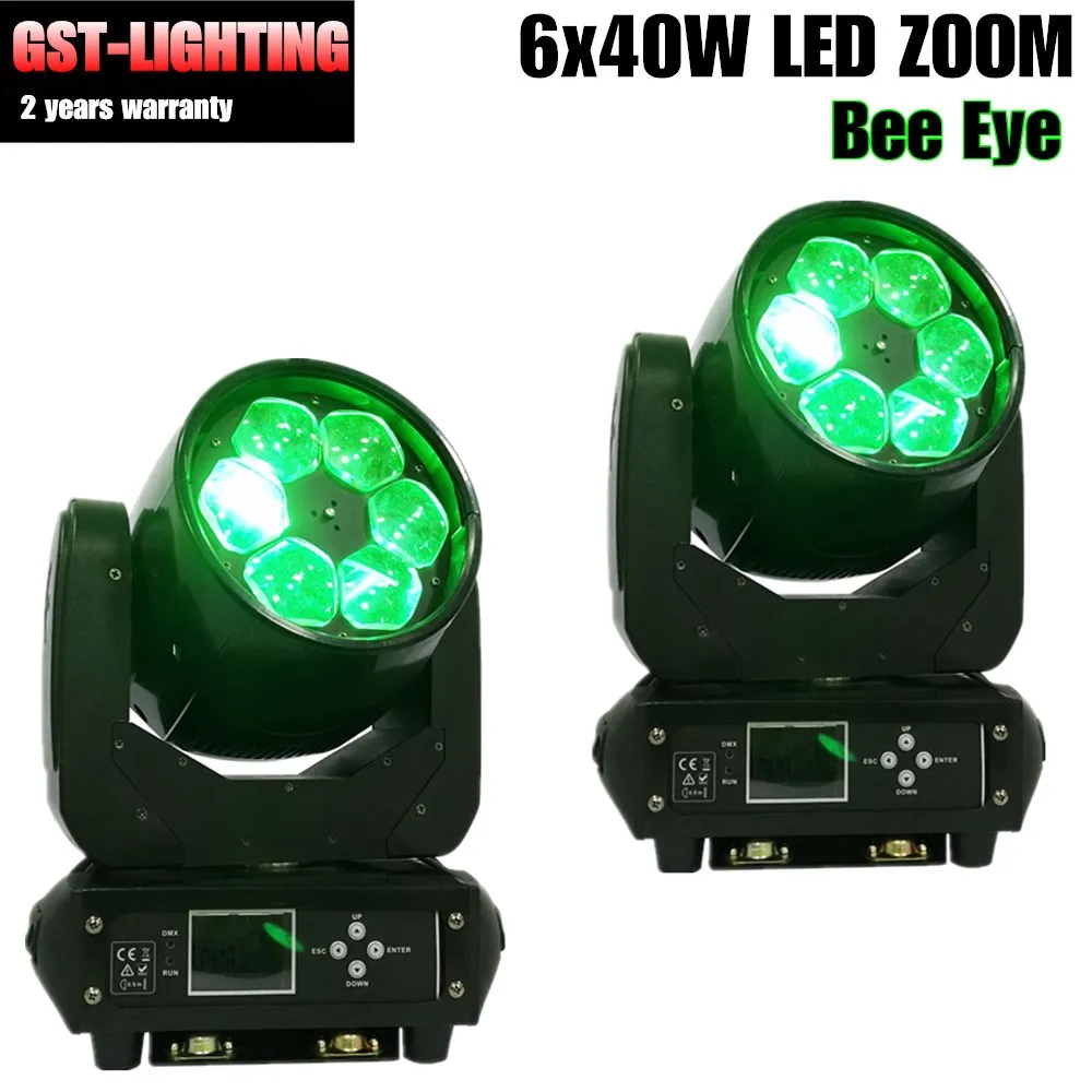 2 шт./лот Lyre super beam led mini bee eyes 6x40W moving head light dj|Эффект освещения сцены| |