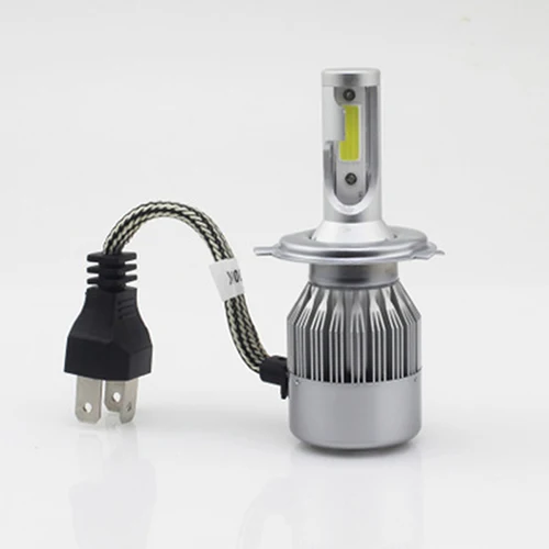 1 pz H1 H3 H4 H7 H8 H9 H11 9005 9006 светодиодный фар C6 фара дальнего света 72 W фары для 7600LM 6000 K - Испускаемый цвет: 1 pz