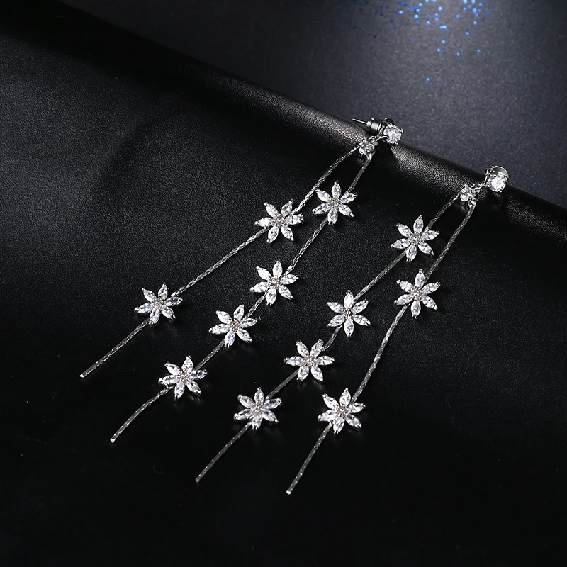 Новые длинные серьги EMMAYA модные серьги-подвески белого и золотого цвета с