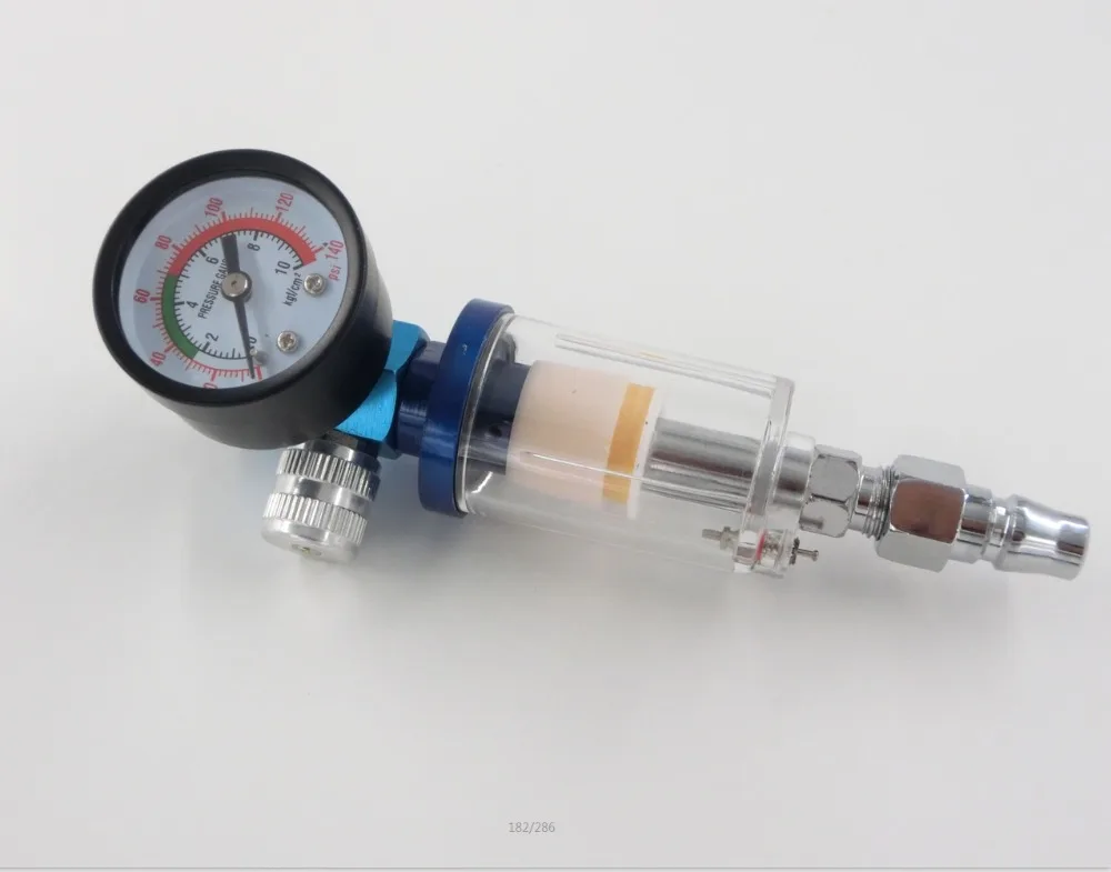 HVLP spray gun regulator watch air pressure adjustment tail gauge Gun | Инструменты