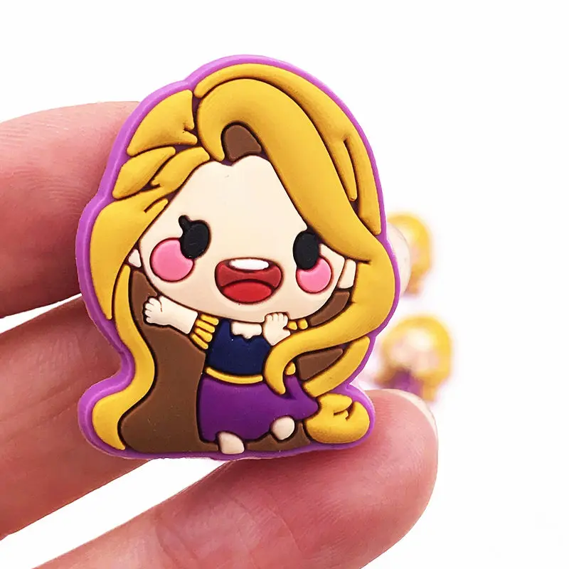 1 комплект мультяшная принцесса Русалка ПВХ плоская задняя часть аксессуары