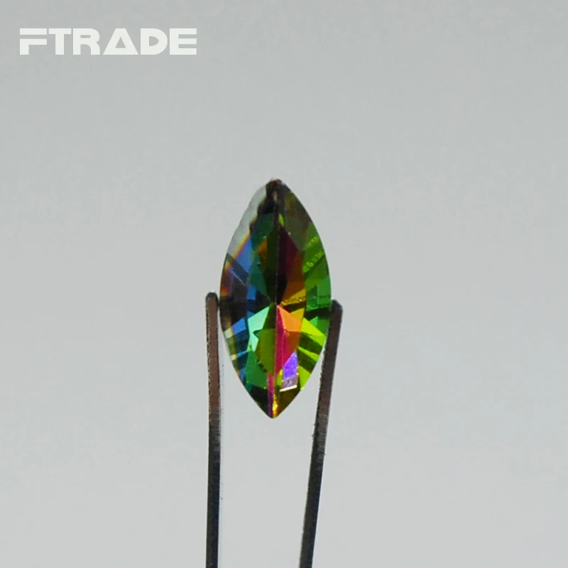 Хит продаж высококачественные стеклянные стразы радужной расцветки с маркизом и