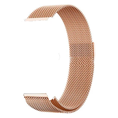 Rose Gold 1 20 мм металлический ремешок для Xiaomi Huami Amazfit Bip BIT Lite Молодежные умные часы из нержавеющей стали Сменные аксессуары для Amazfit - Цвет: Rose Gold 1