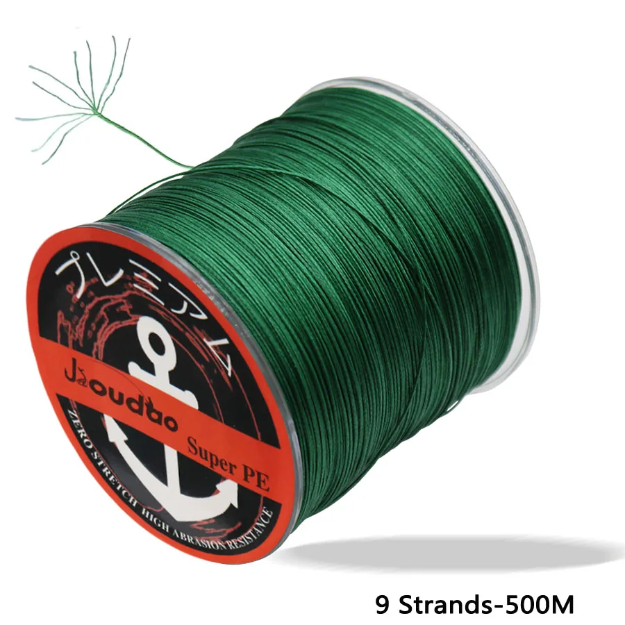 Jioudao Series 9 Strands Weaves Braided 500M/547YD Fishing Line Super Strong PE 20LB-200LB Thread | Спорт и развлечения