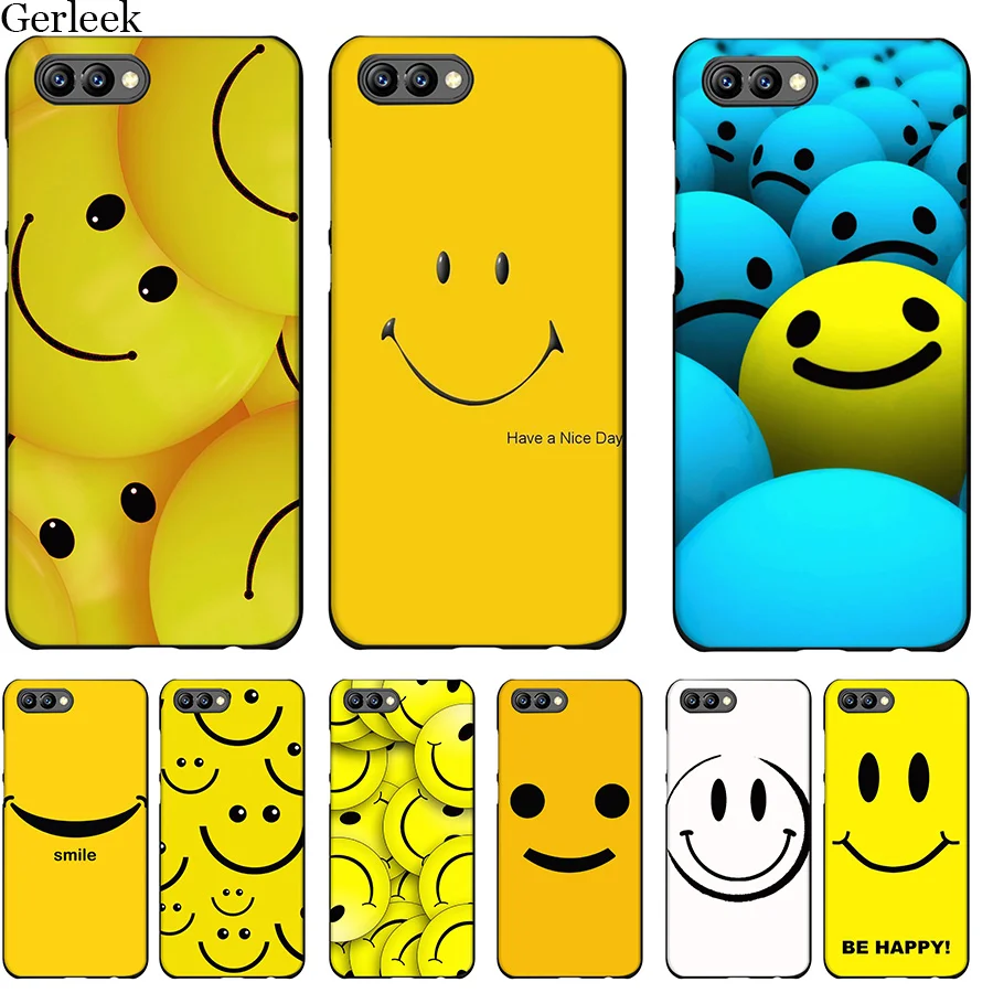 Чехол для мобильного телефона из ТПУ Desxz Smiley Face Huawei Honor 6A 7X 7A 7C 8 8X 8C 9 Note 10 P30 Lite