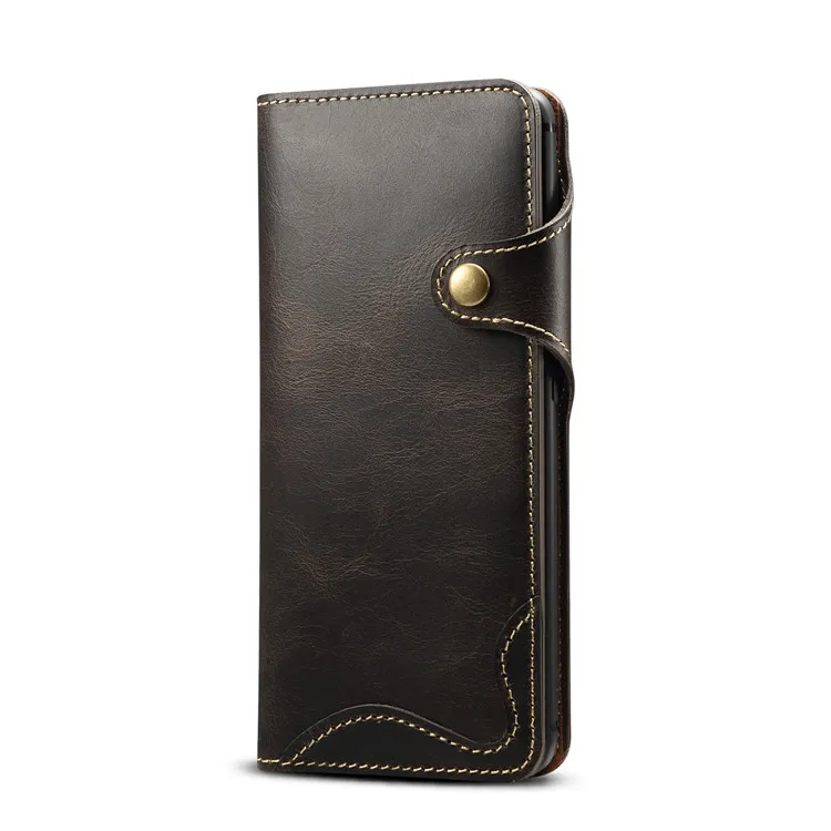 Black with Strap Чехол из натуральной кожи для huawei mate 20 Pro, чехол для mate 20, чехол для huawei mate 20 Pro, чехол-книжка, ретро чехол Etui для huawei mate 20, чехол LYA-L29 - Цвет: Black with Strap