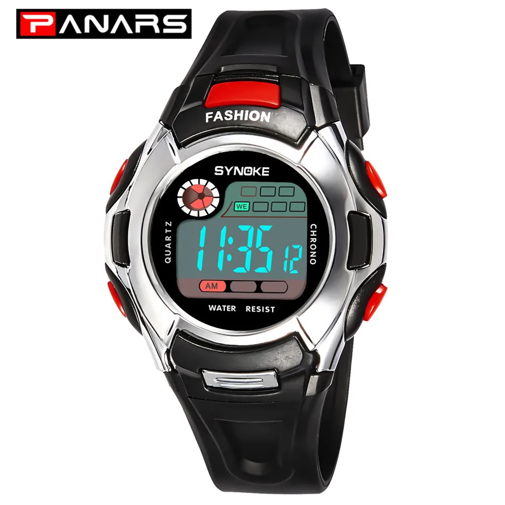 

PANARS Kid's Watches Multifunctional Boys Girls Clocks Waterproof Back Light Sports Digital Watch Alarm Date for Children