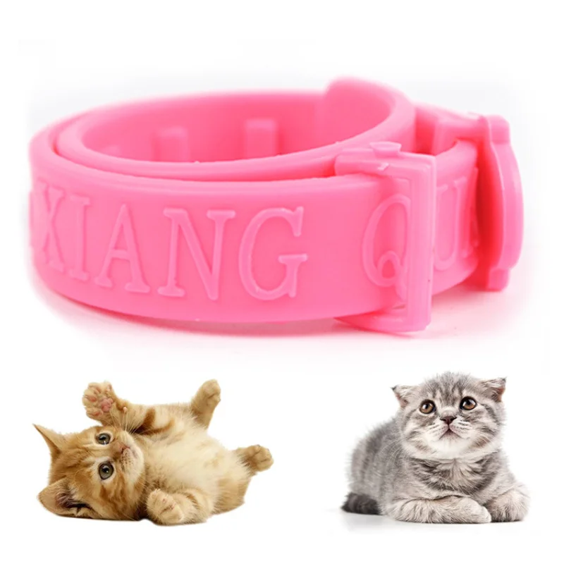 3pcs Pet Collar Pink Adjustable Puppy Dog Cat Rabbit Neck Strap Anti Flea Mite Acari Tick Remedy Summer Products Supplies | Дом и сад