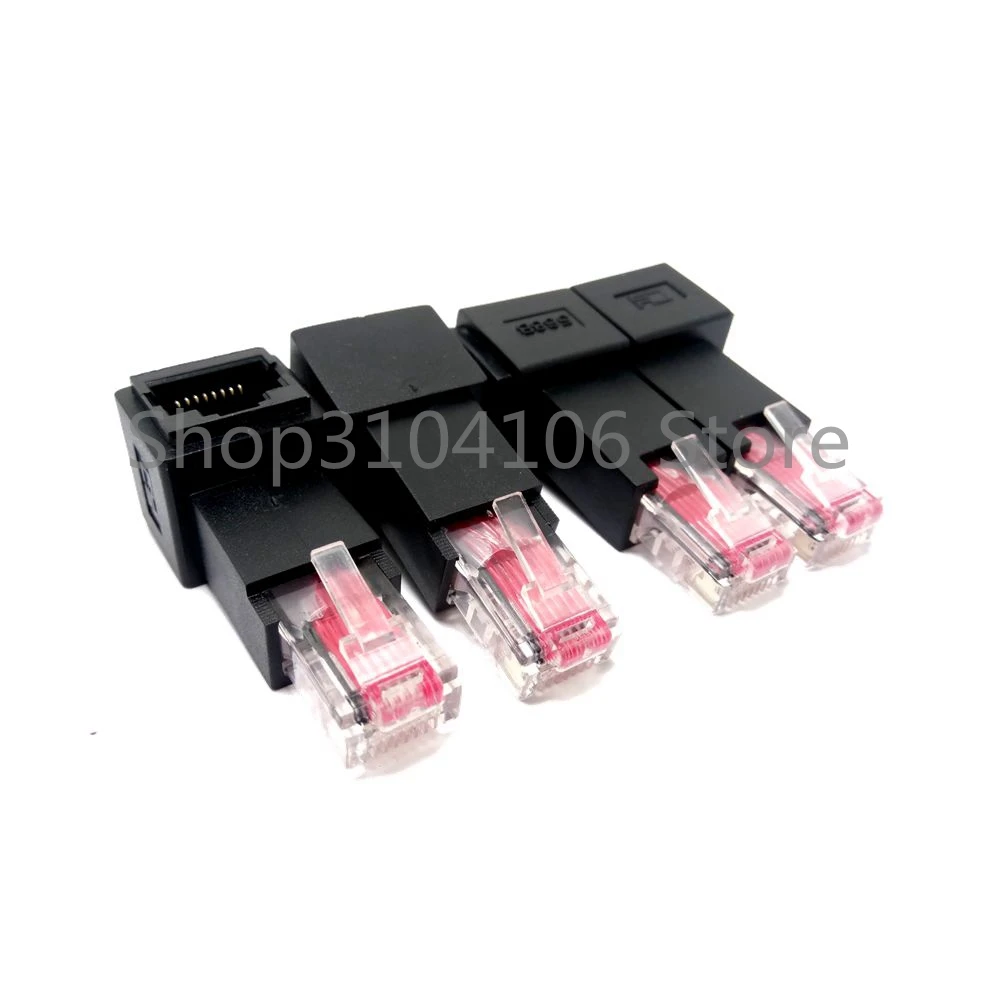 Левый и правый вверх вниз Угловой 90 градусов 8P8C FTP STP UTP Cat 5e папа мама Lan Ethernet