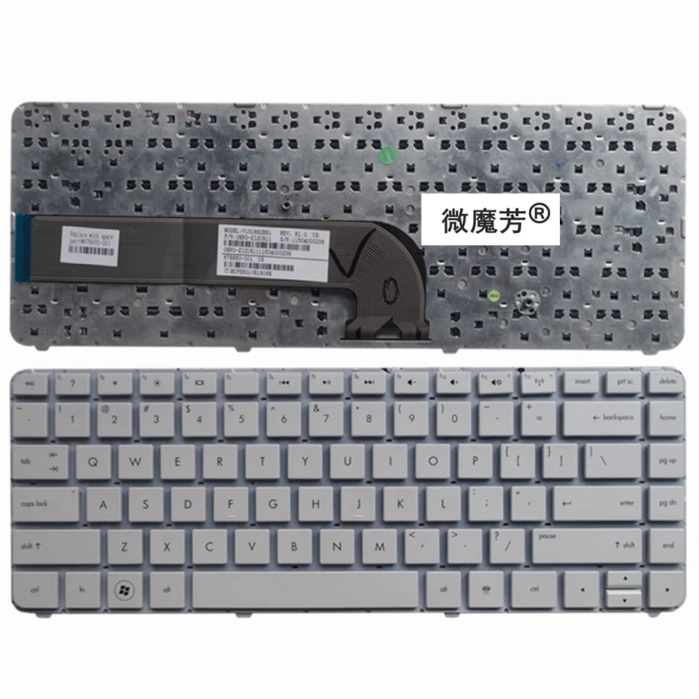 

Белая новая английская сменная Клавиатура для ноутбука HP DV4-5000 5302TX 5215 5213 5102 5317 5316TX 5314TX