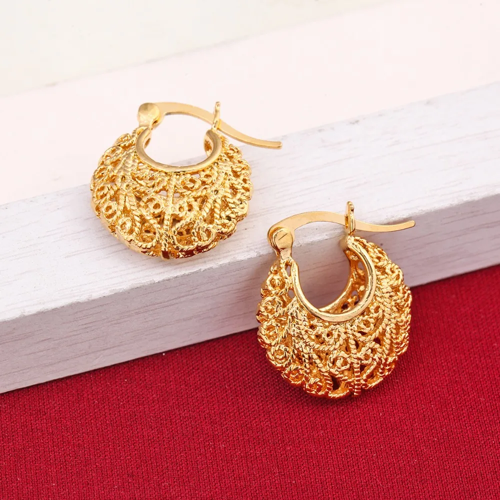 Женские серьги золотого цвета медные гвоздики для девочек ювелирные изделия