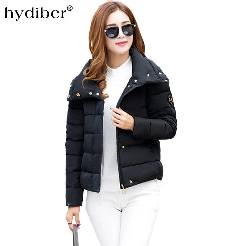Hydiber Новое поступление 2017 года хлопок мода Slim Однотонная одежда Для женщин зимние