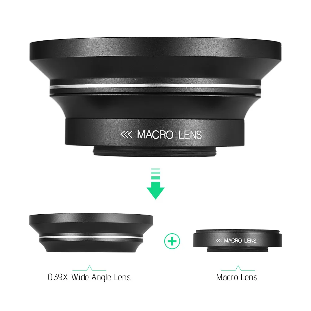 Широкоугольный макрообъектив 30 мм 37 0 39x Full HD для цифровой видеокамеры Ordro Andoer |