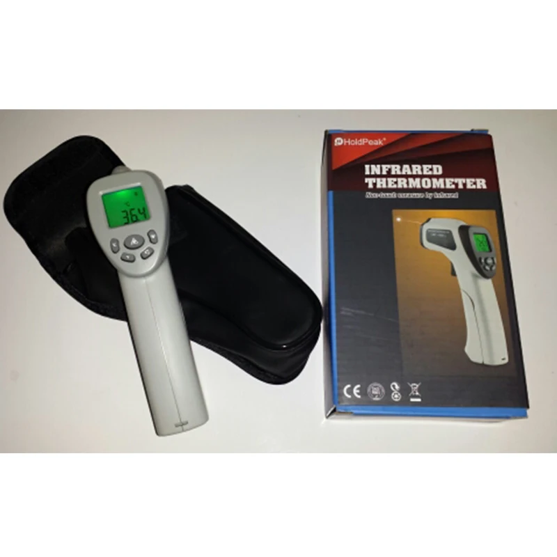 HoldPeak HP-980B Infrared Thermometer Safe Professional Body Digital Thermometers LCD Non Contact for human body | Инструменты