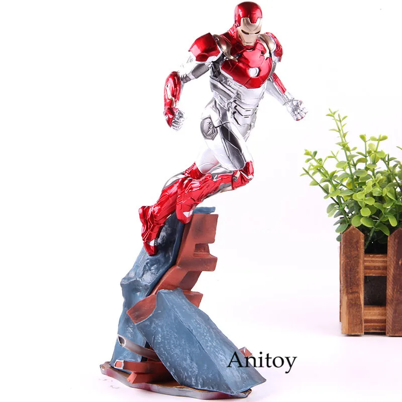 Marvel Железный человек Человек-паук возвращение домой Железный человек фигурка Марка XLVII Железный человек MK47 1/10 Масштаб ПВХ Коллекционная модель игрушки