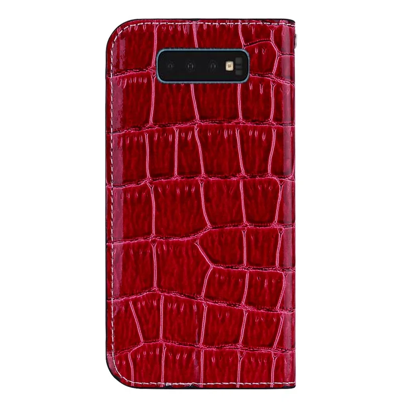 Блестящий чехол для samsung Galaxy S10 Plus S10 S10E Lite, кошелек из крокодиловой кожи, откидная крышка для samsung S10 Lite S 10, чехол для телефона