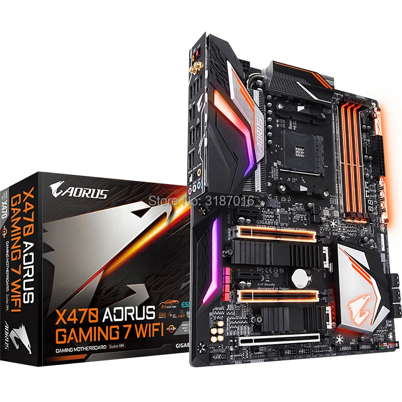 Для Gigabyte GA-X470 AORUS GAMING 7 wifi оригинальная новая материнская плата X470 AORUS GAMING 7 wifi разъем AM4 DDR4 USB3.0 SATA3.0