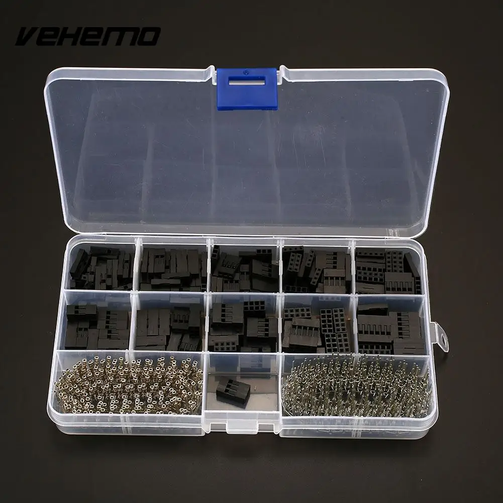 610pcs Connector Pin Header Male/Female Crimp Pins Kit For Dupont Durable New | Автомобили и мотоциклы