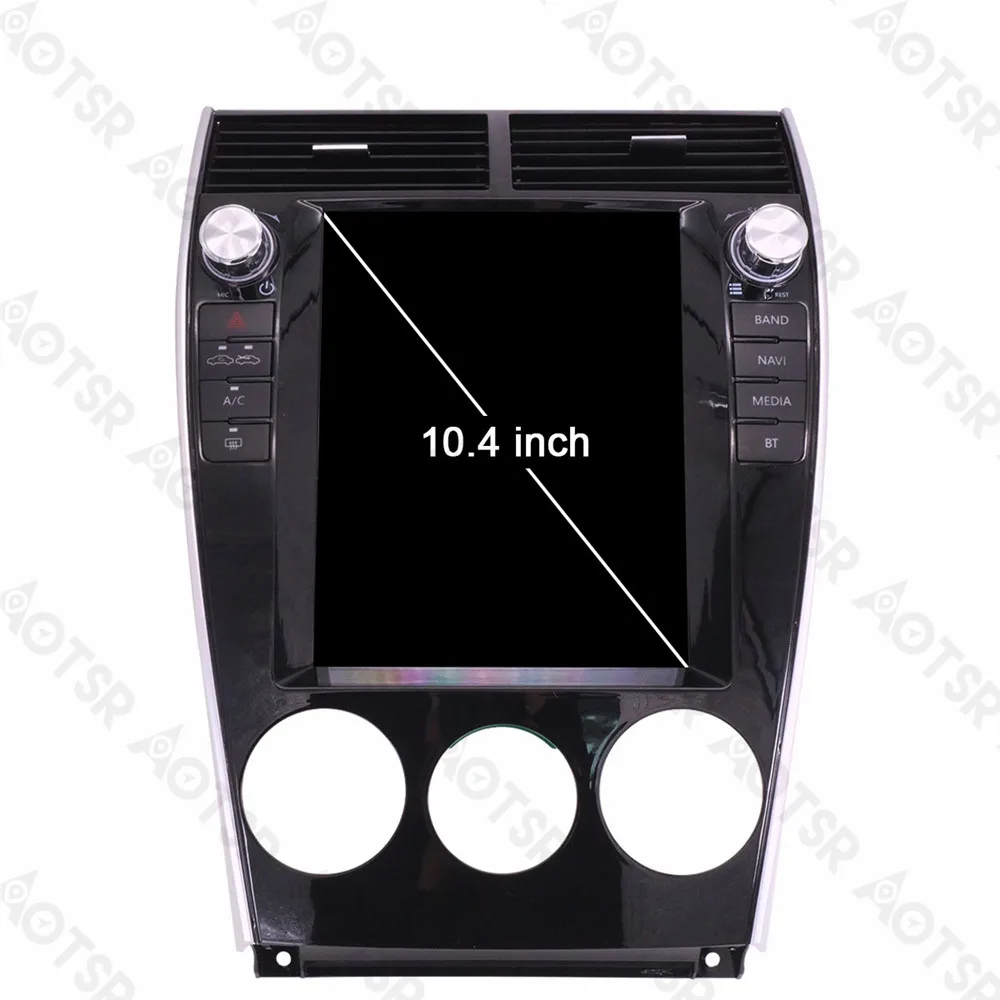 Автомобильный DVD-плеер Aotsr 10 4 дюйма Android 6 0 Тесла GPS-навигация для Mazda 2002-2015 1 Din