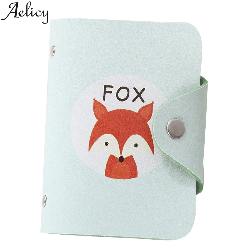Aelicy модный креативный свежий милый короткий кошелек с животными кожаный