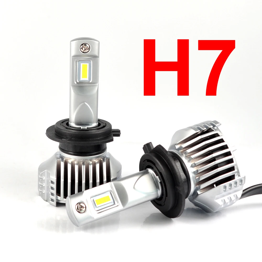 

1 Set H7 P12 Car LED Headlight Super Bright 0.72MM Ultra Thin No Blind W/ Driver Front Lamps Bulbs 6000K White 90W 13000LM 12V