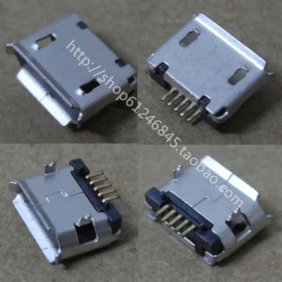 

free shipping for Netbook Tablet PC phone Micro USB data interface pin plug end 5P U046 5.9