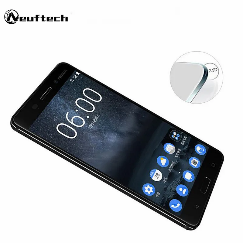 Full Cover Tempered Glass screen protector For Nokia 7 Plus 8 5 3 protective film on nokia toughened glass 2.5D | Мобильные телефоны