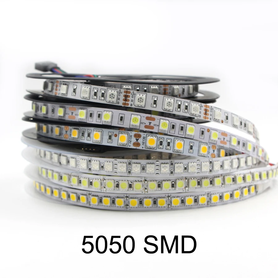 5M Светодиодные ленты светильник 3014 4014 3528 5050 5630 5054 SMD 60 светодиодов/m 120 240