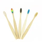 Бамбуковые зубные щетки, 20 шт.лот, с низким содержанием углерода, из натурального бамбука, ручная зубная щетка