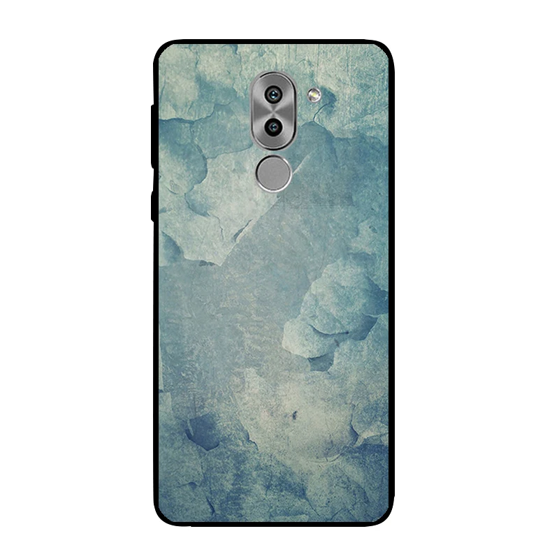 Черный DIY чехол для телефона Huawei Honor 6X мягкий TPU 5 дюймов защитный противоударный